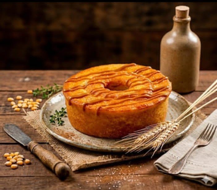 Bolo de milho com goiabada